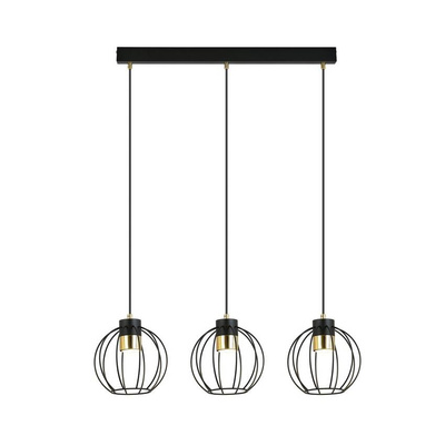 Lampa wisząca AJAX 3 BLACK/GOLD