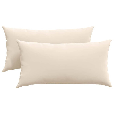 Poduszki na sofę 2 pcs Beżowy 80 x 40 cm tkanina