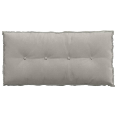 Poduszka na plecy Jasnoszary 100 x 50 cm Tkanina mikrofibrowa