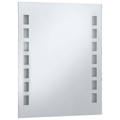 vidaXL Ścienne lustro łazienkowe z LED, 50 x 60 cm