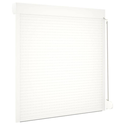 vidaXL Roleta zewnętrzna, aluminiowa, 140 x 150 cm, biała