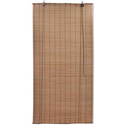 vidaXL Roleta bambusowa, 100 x 220 cm, brązowa