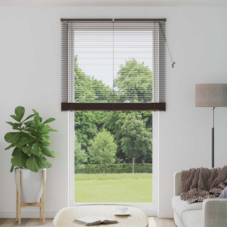 Żaluzja wenecka Ciemnobrązowy ze wzorem 213 x 110 cm 25 mm PVC
