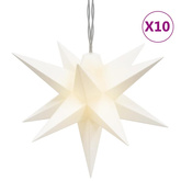 Sznur świecących lampek, 10 LED, białe, 10 cm