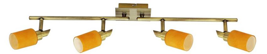 Lampa sufitowa Candellux 94-28160 Tukan listwa 4X40W G9 patyna pomarańcz