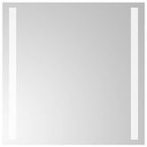 vidaXL Lustro łazienkowe z LED, 40x40 cm