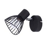 Lampa ścienna kinkiet 1X40W E14 czarny FLY 91-61881