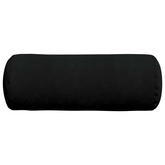 Poduszki Wałkowe 2 pcs Czarny ? 25 x 70 cm Tkanina mikrofibrowa
