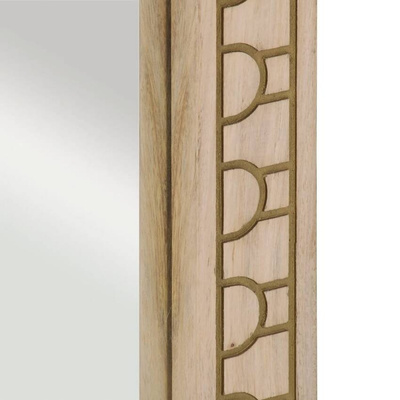 vidaXL Lustro łazienkowe, 50x70x2,5 cm, lite drewno mango i szkło model standard