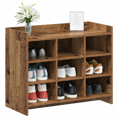Szafka na buty z przechowywaniem Stare drewno 85 x 39,5 x 70 cm
