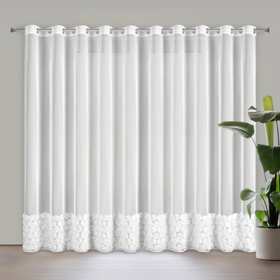 Firana Roses biała 350x250