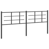 Metalowe wymienne wezgłowie, czarne, 200 cm