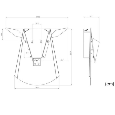 Kinkiet LED Jeleń Abigali Deer Biały