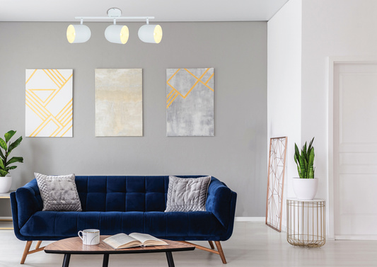 Lampa ścienna Candellux Azuro  93-63267 listwa E27 biały 