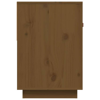 vidaXL Szafka pod TV, miodowy brąz, 90x40x60 cm, lite drewno sosnowe