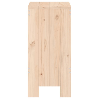 vidaXL Stołki barowe, 2 szt., 40x36x75 cm, lite drewno sosnowe