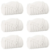 Koce narzutowe 6 pcs Biały 150 x 130 cm Polar