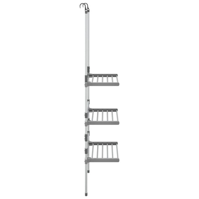 Wisząca suszarka na pranie, 3-poziomowa, aluminium