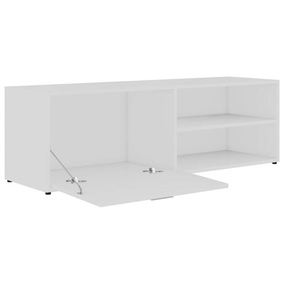 Szafka pod TV, biała, 120x34x37 cm, materiał drewnopochodny vidaXL