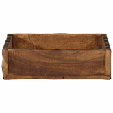 Taca Brązowy 29 x 31 x 10 cm Lite Drewno Recyklingowe