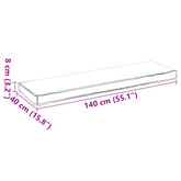 Poduszka Antracyt 140 x 40 x 8 cm Materiał Oxford