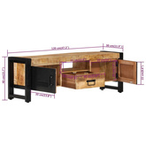 vidaXL Szafka pod TV, 120x30x40 cm, lite drewno mango model standard