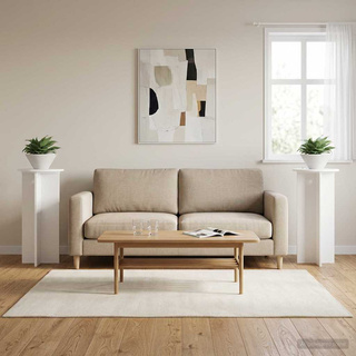 Stojak na rośliny 2 pcs Biały ?40 x 80 cm Drewno inżynieryjne