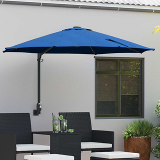 Parasolka ogrodowa 248 x 248 x 148 cm Poliester i Stal