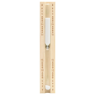 Klepsydra do sauny, 15-minutowa, lite drewno sosnowe