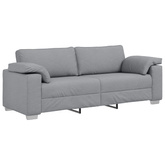 Sofa 3-osobowa Jasnoszary 220 cm tkanina