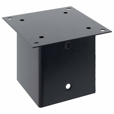 Podstawy słupków kwadratowe 4 szt. Antracyt 141x141 mm