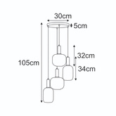 Lampa wisząca K-5872 z serii FABIO