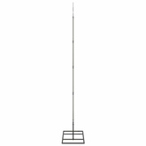 Metalowa choinka świąteczna z podstawą Czarny 125 cm Stal