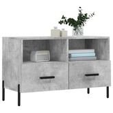 vidaXL Szafka pod TV, szarość betonu, 80x36x50 cm