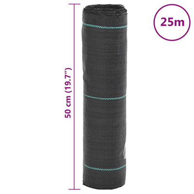 Agrowłóknina antychwastowa, czarna, 0,5x25 m, PP