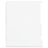 vidaXL Szafka pod TV, biała na wysoki połysk, 93x35,5x45 cm