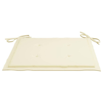 vidaXL Składane krzesła ogrodowe z poduszkami, 4 szt., drewno akacjowe