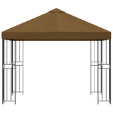 Altana 3 x 3 m Ciemnoszary Poliester i Stal 190 gsm