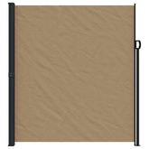 Zwijana markiza boczna, taupe, 220x600 cm