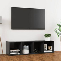 vidaXL Szafka pod TV, szara, 142,5x35x36,5 cm, materiał drewnopochodny