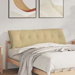 Poduszka na plecy Szary zielony 160 x 50 cm Tkanina sztruksowa