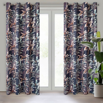 Zasłona Nikol grafitowa 140x250