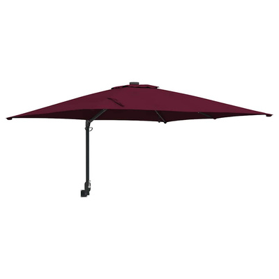 Parasolka ogrodowa Bordeaux Czerwony 248,5 x 247,5 x 160 cm