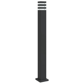 Zewnętrzna lampa stojąca, czarna, 110 cm, aluminium