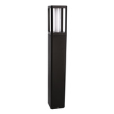 Lampa ogrodowa LED CROCUS – czarny słupek 2x6W IP65 - nowoczesne oświetlenie ścieżki ogrodowej