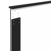 Ramka łóżka Czarny i Srebrny 75 x 190 cm Drewno inżynieryjne