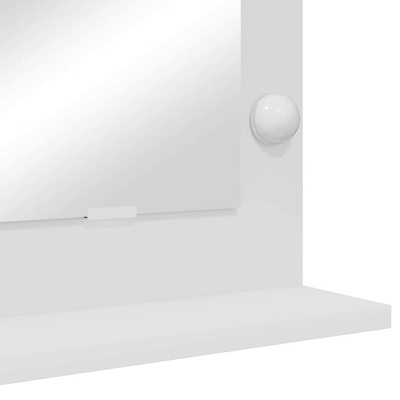 Lustro toaletowe Prostokątny Z lustrem Biały 100 x 45 x 18 cm