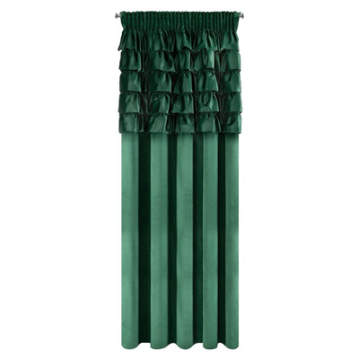 Zasłona Aura ciemnozielona 140x270