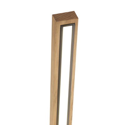 alset lampa podłogowa drewno +czarny 1x18w led