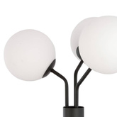 Lampa stojąca NOVA LP3 BLACK/OPAL